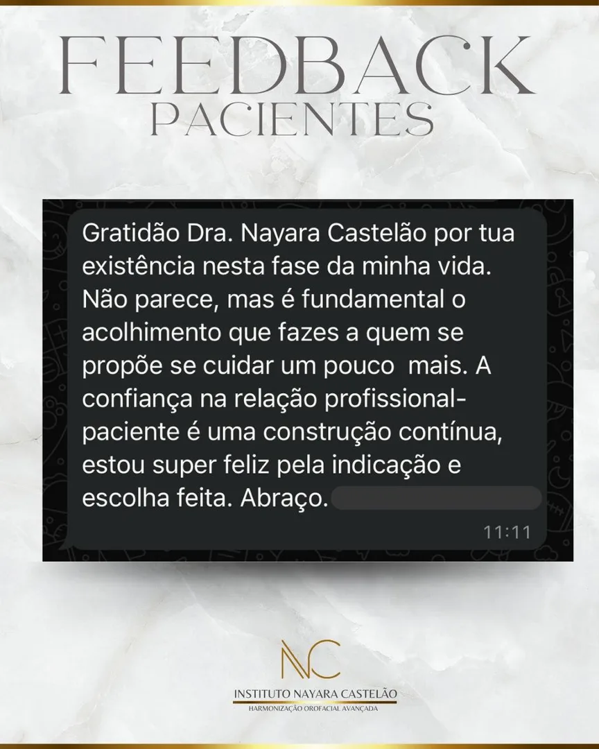 Depoimento de paciente do Instituto Nayara Castelão
